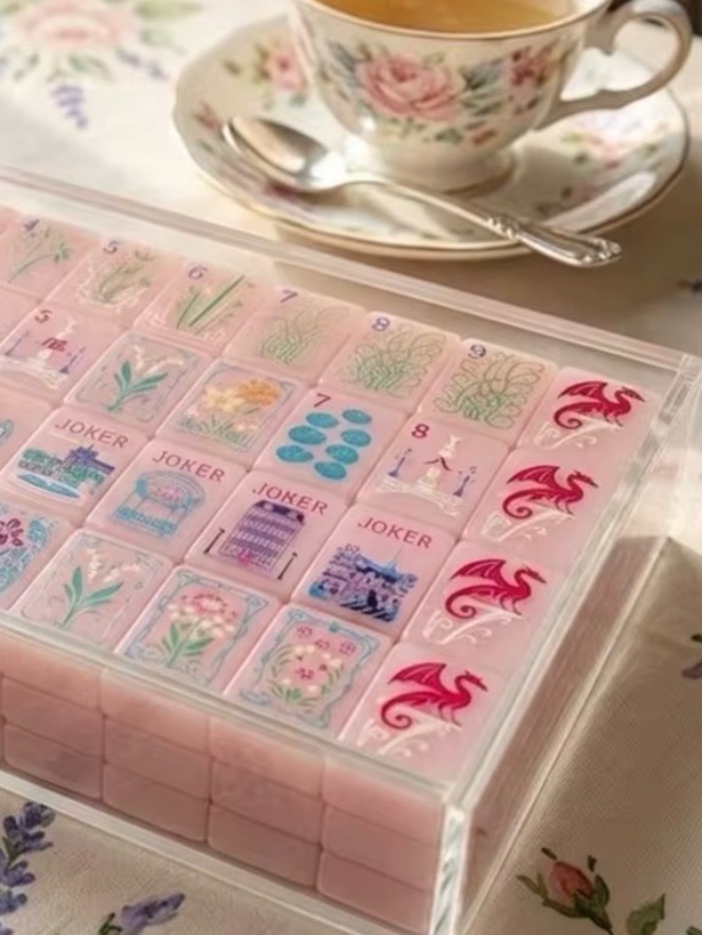 Pink Paris Mahjong Tiles - Picture 4 of 4